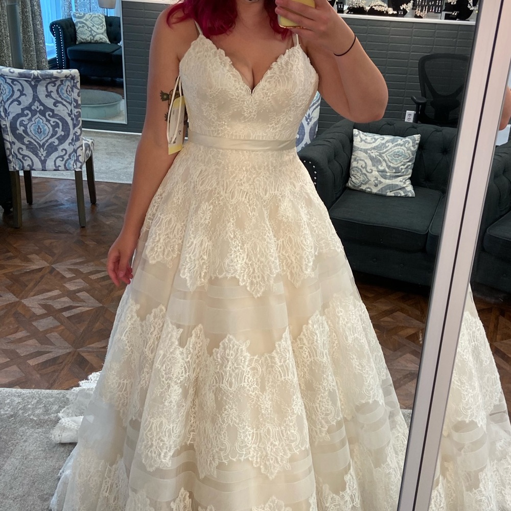 Allure 9400 Ivory Champagne Ballgown